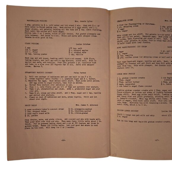 1962 Crievewood Methodist Church Nashville Cook Book Blue Couldron Pot Womens - Picture 6 of 8